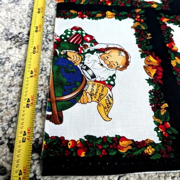 VTG Alexander Henry fabric Christmas He's checking it twice, Nicole de Leon 1992 - Picture 8 of 8
